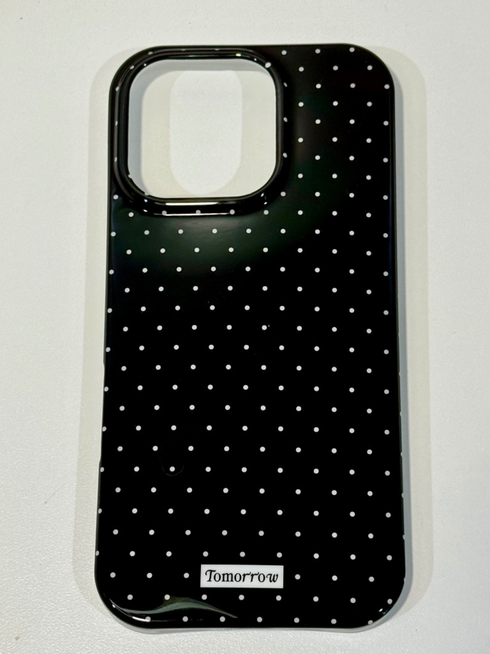 iPhone 16 Pro Black White Polka Dot Case NWOT
